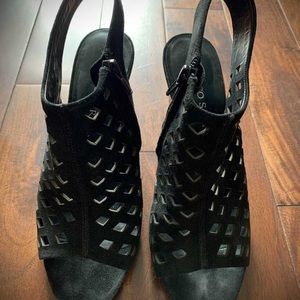Franco Sarto black wedge